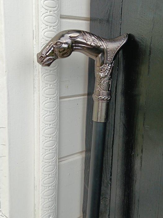 Wandelstok - paard - Legering, Antiek en Kunst, Kunst | Designobjecten