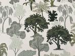 Elegante natuurlijke stof: katoenen meubelstof met exotisch, Antiek en Kunst
