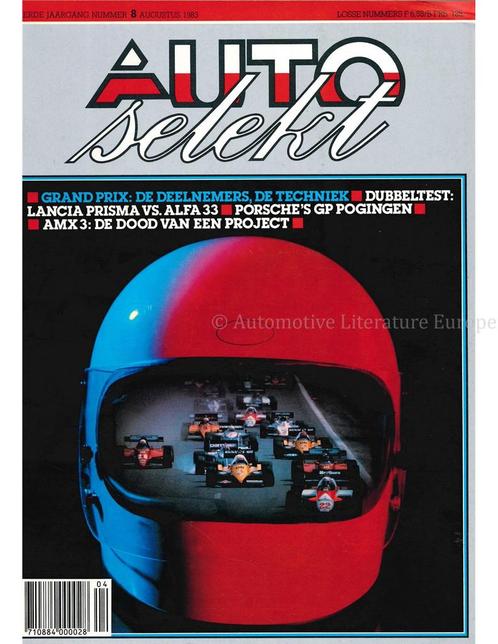 1983 AUTO SELEKT MAGAZINE 8 NEDERLANDS, Livres, Autos | Brochures & Magazines