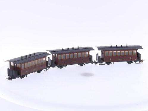 Schaal H0e Liliput 711 set van 3 personenrijtuigen Bi 17..., Hobby en Vrije tijd, Modeltreinen | H0, Gelijkstroom, Analoog, Gebruikt