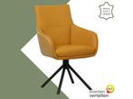 Leren draaibare eetkamerstoel Fancy Duo, Huis en Inrichting, Barkrukken, Nieuw, Leer, Ophalen of Verzenden, 90 cm of meer