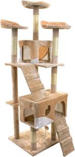 Krabpaal kattenboom XXL 170 x 49 x 49 cm beige, Dieren en Toebehoren, Ophalen of Verzenden, Nieuw