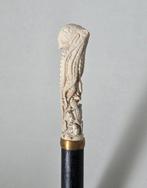 Octopus - Handsnijwerk Wandelstok - Hertengewei ca. 1900