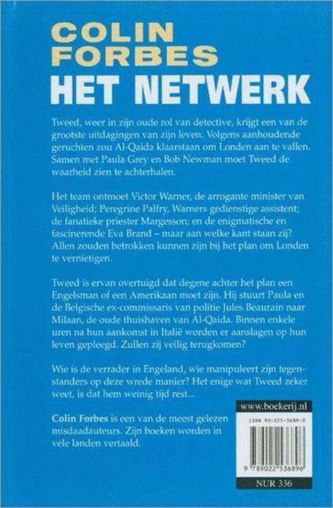 Het netwerk 9789022536896 Colin Forbes, Boeken, Romans, Gelezen, Verzenden