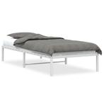 Bedframe Metaal Wit 90x200 | Retour Deal | 40% Korting!, Huis en Inrichting, 90 cm, Eenpersoons, Verzenden, Wit