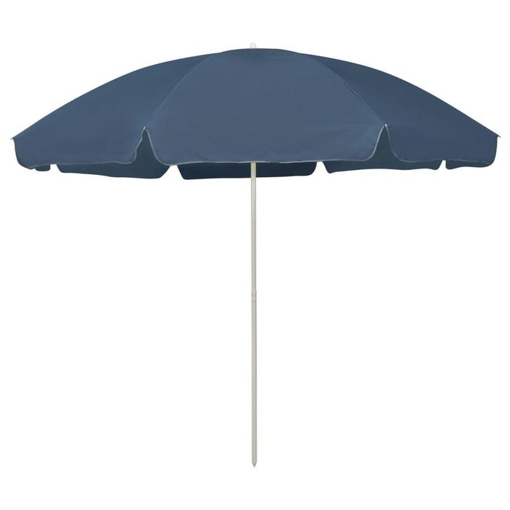 vidaXL Strandparasol 300 cm blauw, Tuin en Terras, Parasols, Nieuw, Verzenden