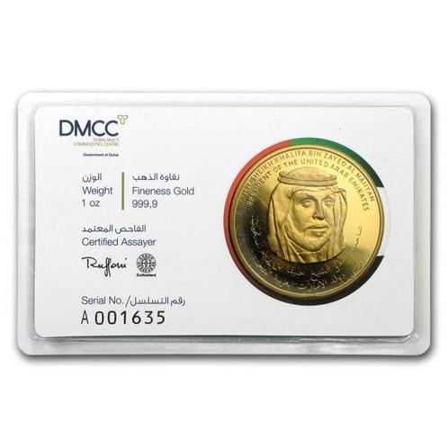 Émirats arabes unis. 2012 1 oz UAE Dubai Burj Khalifa 9999, Postzegels en Munten, Edelmetalen en Baren