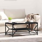 vidaXL Salontafel met Onderplank Zwart Eiken 90x50x40 cm, Huis en Inrichting, Tafels | Salontafels, Verzenden, Nieuw