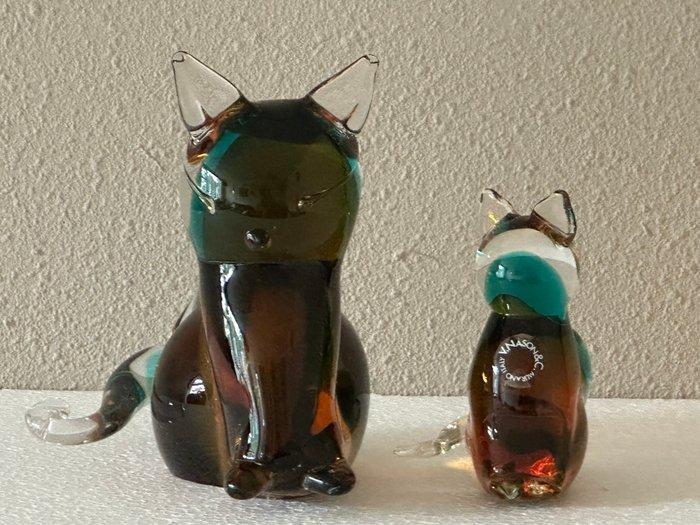 Murano V.Nason&C. - sculptuur, Mond geblazen Sculpturen -, Antiek en Kunst, Antiek | Glaswerk en Kristal