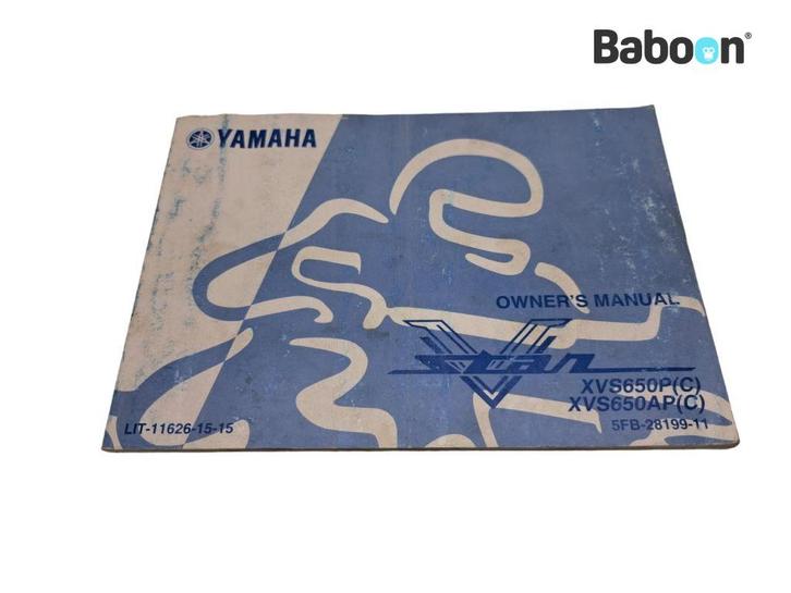 Livret dinstructions Yamaha XVS 650 Custom 2003-2013 V-Star, Motoren, Onderdelen | Yamaha, Verzenden