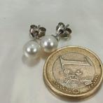 Zonder minimumprijs - Oorbellen Zilver Parel - Akoya RD Ø