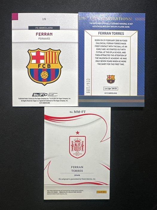Topps - Panini - Elevencard Ferran Torres Memorabilia kaart,, Verzamelen, Stickers