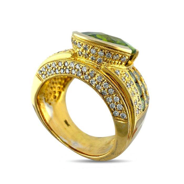Ring - 18 karaat Geel goud, Exclusieve 18k geelgoud 8,00 ct, Handtassen en Accessoires, Ringen