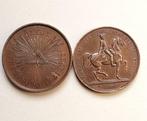 Frankrijk. Lot of 2 bronze medals 1732/1842