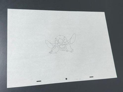 Walt Disney - Dessin original danimation de Stitch (42x30, Verzamelen, Disney