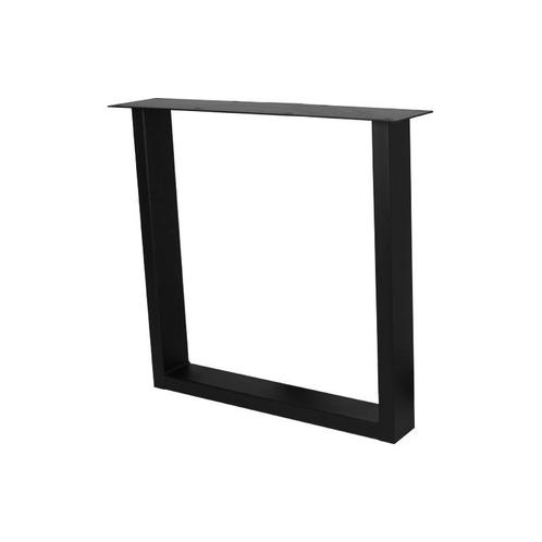 Stalen U-poot 10x4 cm Zwart 1 stuk, Maison & Meubles, Tables | Tables à manger, Envoi