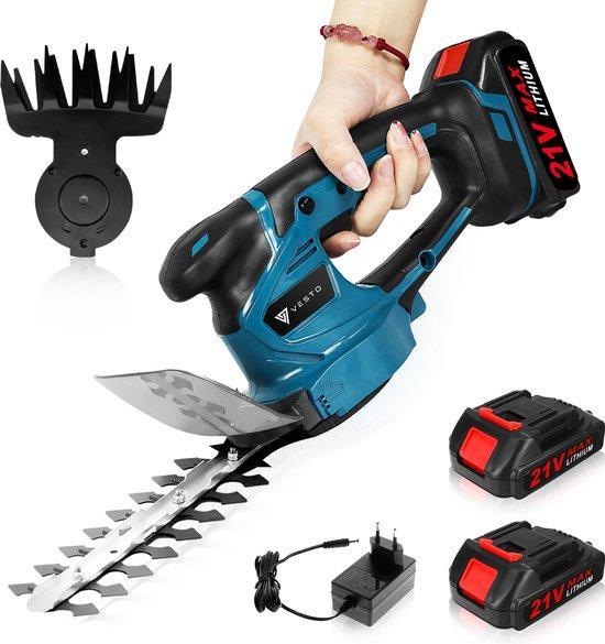 Tweedekans | Vesto® Accu heggenschaar - Incl. buxusschaarmes, Tuin en Terras, Hand-tuingereedschap, Ophalen of Verzenden