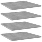 vidaXL Wandschappen 4 st 40x40x1,5 cm bewerkt hout, Huis en Inrichting, Woonaccessoires | Wandplanken en Boekenplanken, Verzenden