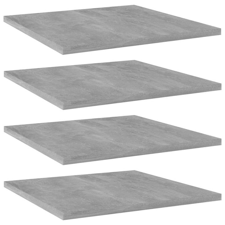 vidaXL Wandschappen 4 st 40x40x1,5 cm bewerkt hout, Huis en Inrichting, Woonaccessoires | Wandplanken en Boekenplanken, Nieuw