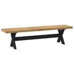 vidaXL Eetbank NOAIN X-vormige poten 180x40x45 cm massief, Huis en Inrichting, Verzenden, Nieuw