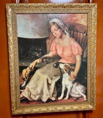 Francisco Ribera Gómez (1907–1990) - Joven con perros