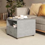 vidaXL Salontafel 55x55x40 cm bewerkt hout betongrijs, Huis en Inrichting, Tafels | Salontafels, Verzenden, Nieuw