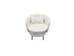 Veiling - Teddy fauteuil rond white, Nieuw