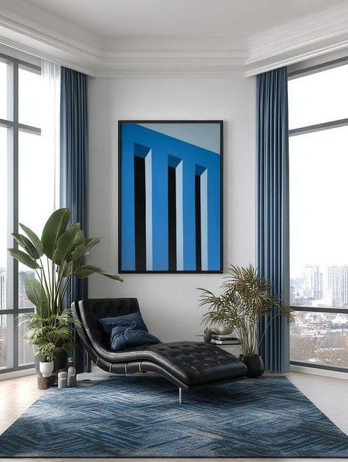 Nelson F. León - Las Tres Ventanas XL- (NO Reserve), Antiek en Kunst, Kunst | Schilderijen | Modern