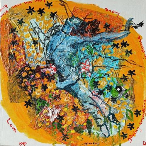 Joanna Glazer (1963) - The Sun Dances Gracefully, Radiantly,, Antiek en Kunst, Kunst | Schilderijen | Modern