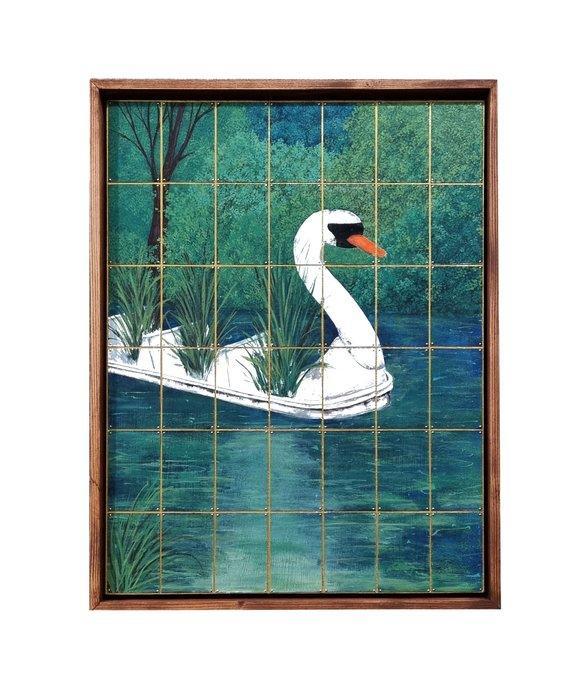 Annett Wagner - Melancholisches Treiben, Antiek en Kunst, Kunst | Schilderijen | Modern