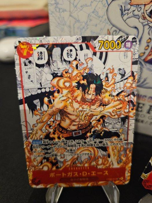 Bandai - 2 Card - One Piece - Portgas D. Ace Foil, Hobby en Vrije tijd, Verzamelkaartspellen | Overige