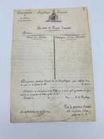 Napoléon Bonaparte - Brevet signé par le premier consul -, Verzamelen, Nieuw