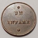 België. Schande medaille - Un Infame - Herdenkingsmunt -, Timbres & Monnaies