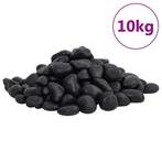 vidaXL Galets polis 10 kg noir 2-5 cm, Verzenden, Neuf