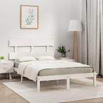 vidaXL Bedframe massief hout wit 200x200 cm, Huis en Inrichting, Slaapkamer | Bedden, Verzenden, Nieuw
