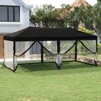 vidaXL Partytent inklapbaar met zijwanden 3x6 m zwart, Verzenden, Nieuw