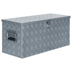 vidaXL Opbergkist 90,5x35x40 cm aluminium zilverkleurig, Doe-het-zelf en Bouw, Gereedschapskisten, Verzenden, Nieuw