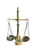 Balans of weegschaal - Messing, Brons