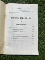 1st issue US M1 Carbine Ordnance Maintenance Manual -