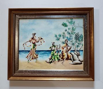 École italienne (XX) - La spiaggia delle Muse Tersicore,