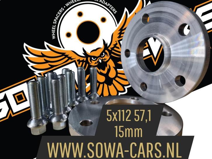 Spacers 15mm VW golf R32 GTI R 5 6 7 8 5x112 Spoorverbreders, Auto diversen, Tuning en Styling, Ophalen of Verzenden