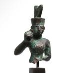 Oud-Egyptisch Brons Buste van de godin Neith (ex Arteas), Antiek en Kunst