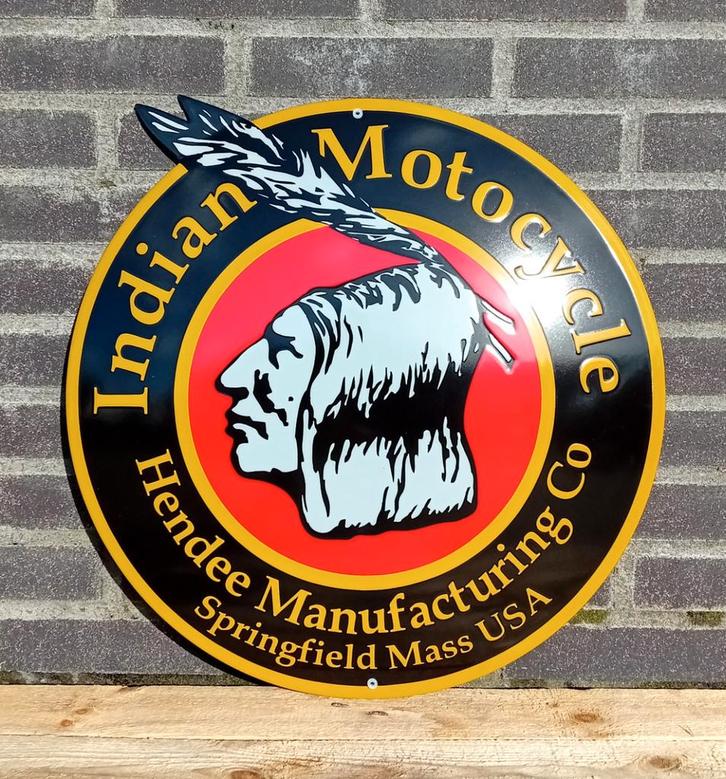 Indian motocycle zwart, Verzamelen, Merken en Reclamevoorwerpen, Verzenden