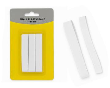 Elastische band, 180 cm lengte (wit, 15 mm breed) beschikbaar voor biedingen