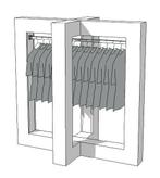 *TIP*  Glossy middenunit kledingrek R-PR-019, Articles professionnels, Aménagement de Bureau & Magasin | Commerce & Inventaire