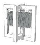 *TIP*  Glossy middenunit kledingrek R-PR-019