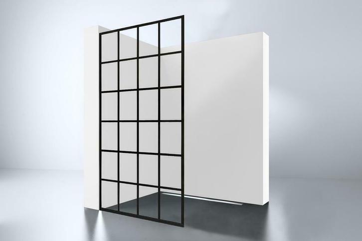 Black 1000 screen inloopdouche Walk-In 1000x2000x10mm, Doe-het-zelf en Bouw, Sanitair, Ophalen of Verzenden