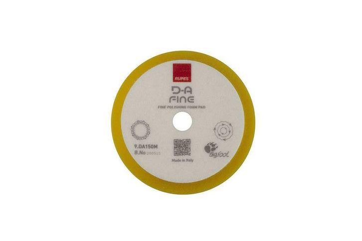 RUPES klittenband schuimpad 130/150 mm D-A FINE (geel) voor, Doe-het-zelf en Bouw, Verf, Beits en Lak, Nieuw, Verzenden