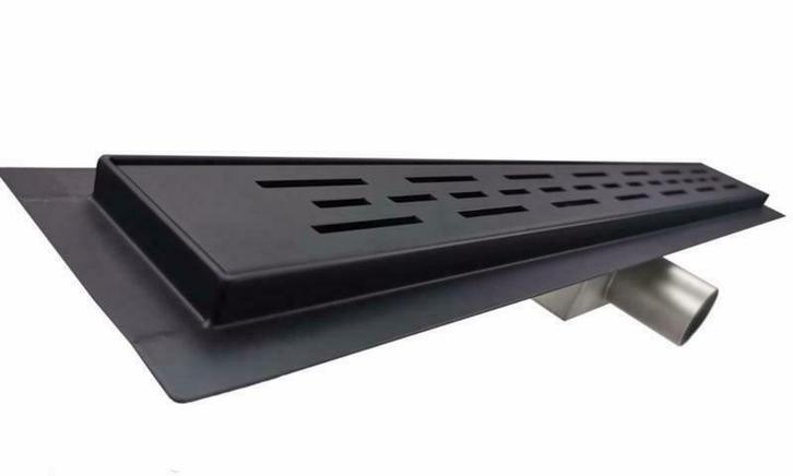 douchegoot douchedrain zwart 60 70 80 90 en 100 cm, Doe-het-zelf en Bouw, Sanitair, Douche, Nieuw, Inox, Verzenden