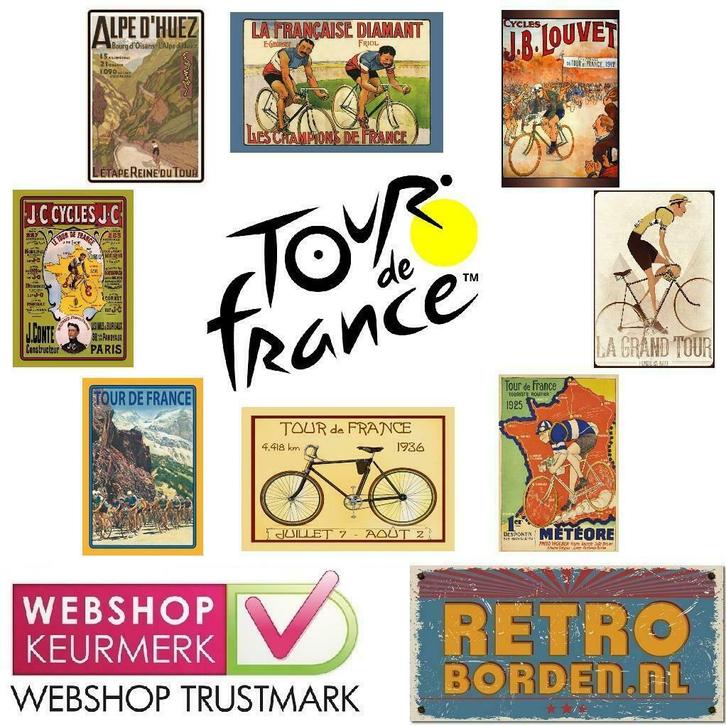 Exclusieve Cafe Pub Bord / Wandbord - Tour De France, Fietsen en Brommers, Overige Fietsen en Brommers, Nieuw, Verzenden